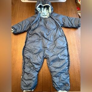REI Down Filled Infant Snowsuit in Light Blue